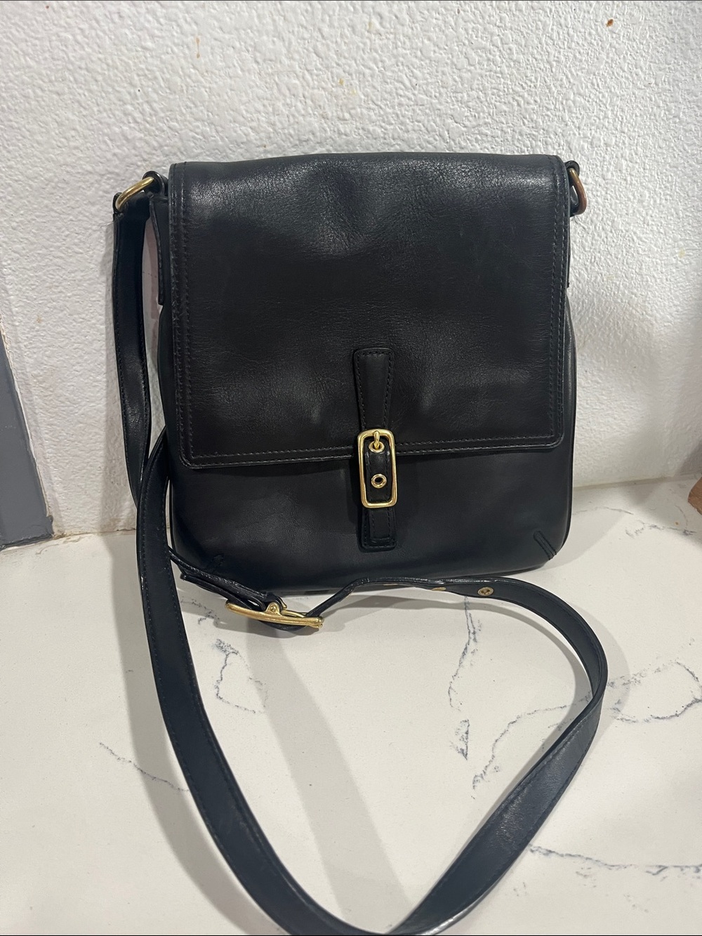 Coach Classic legacy slim Black Leather Crossbody Shoulder - Picture 1 of 5